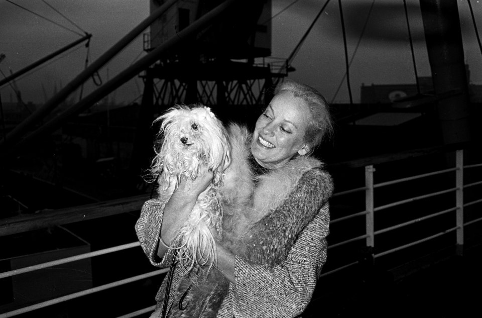 Faye Emerson in Holland, bekende Amerikaanse televisiester, Bestanddeelnr 915-6909