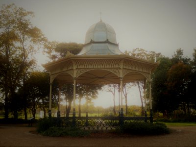 Exhibition Park bandstand, late afternoon