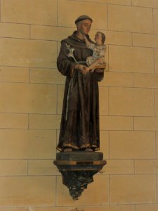 Fauville-en-Caux (Seine-Mar.) église, statue 02 Saint Antoine de Padoue