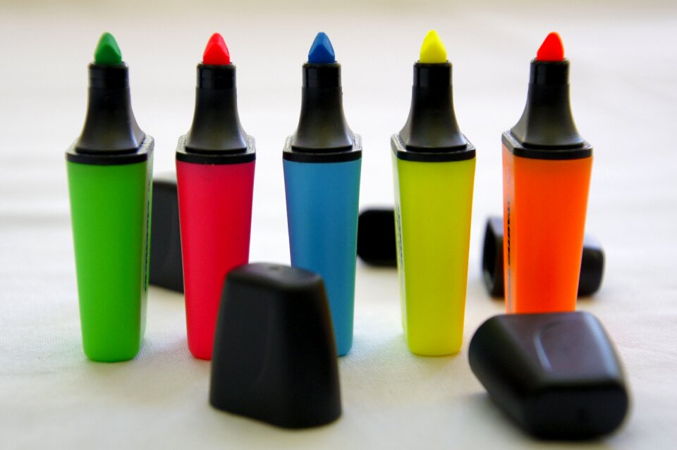 Marking colors felts