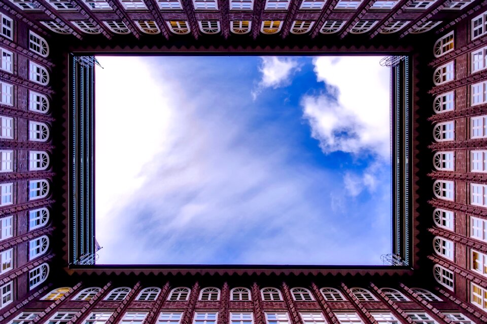 Facade sky clouds