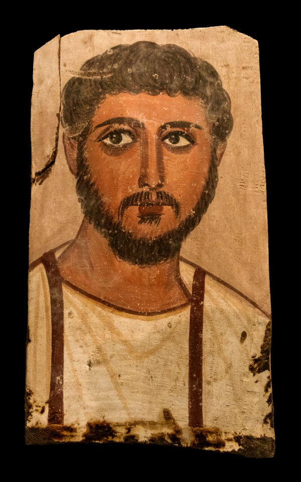 Fayum egyptian funerary portrait 1627 NAMAthens