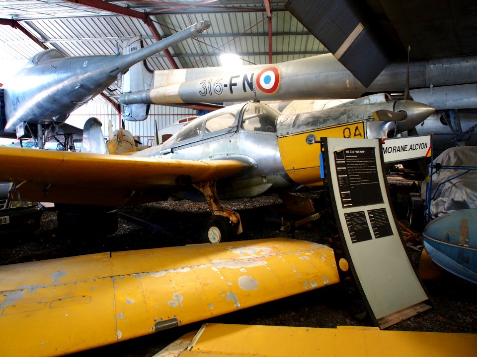 F-BLXT wings on F-BLQA Morane-Saulnier MS.733 Alcyon (131) Musée de l'Epopée de l'Industrie et de l'Aéronautique, pic2
