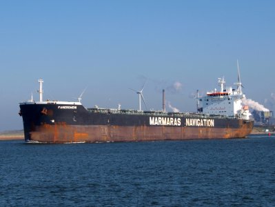 Faneromeni IMO 9343857 - Callsign SVKG at IJmuiden Hoogovens, Port of Amsterdam photo-17