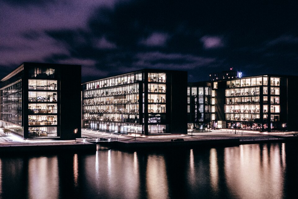 Architecture cityscape night