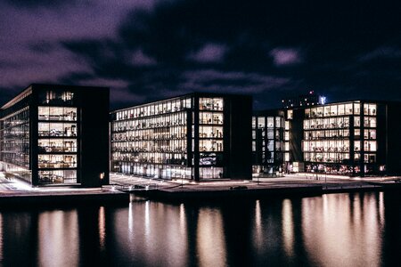 Architecture cityscape night