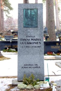 Fanni Luukkonen Gravestone Ii 20090419