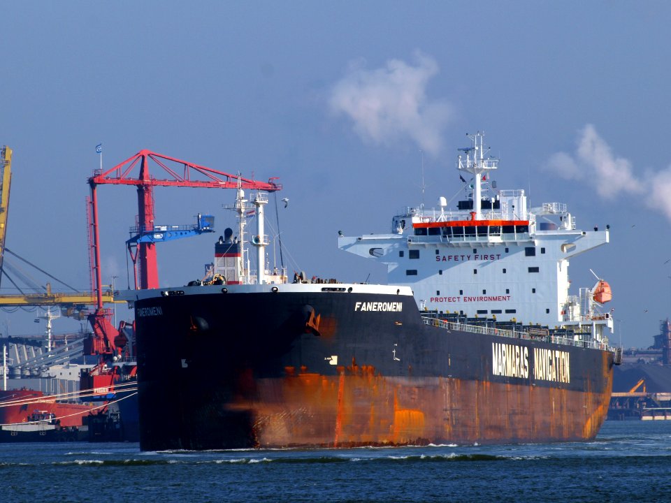 Faneromeni IMO 9343857 - Callsign SVKG at IJmuiden Hoogovens, Port of Amsterdam photo-6