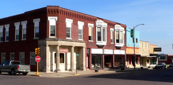 Falls City, Nebraska Stone from 16 face SE 1