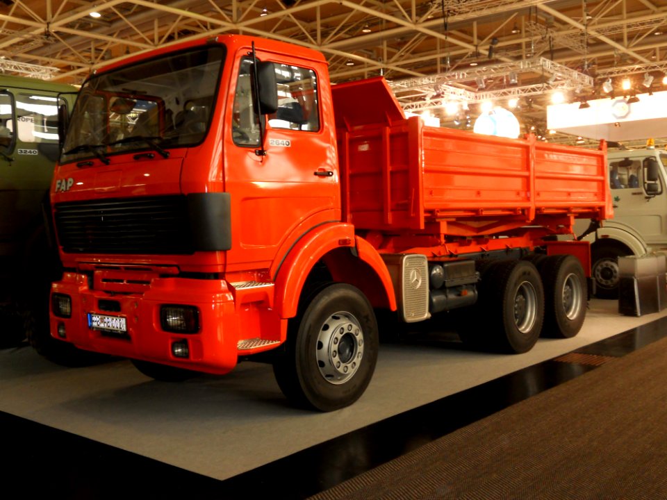 FAP 2640 heavy duty truck three-axle. side view. Spielvogel 2012