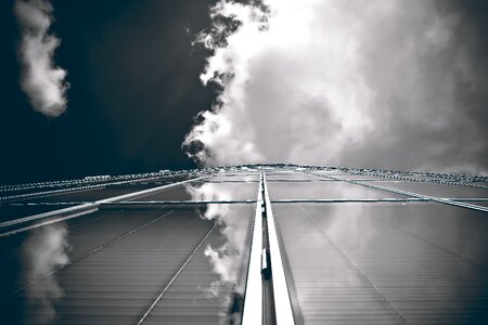 Modern facade sky photo