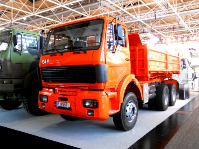 FAP 2640 heavy duty truck three-axle. front view. Spielvogel 2012