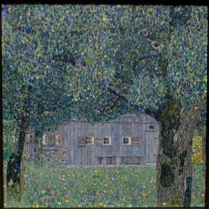 Farmhouse in Upper Austria, by Gustav Klimt, 1911, oil on canvas - California Palace of the Legion of Honor - San Francisco, CA - DSC02778