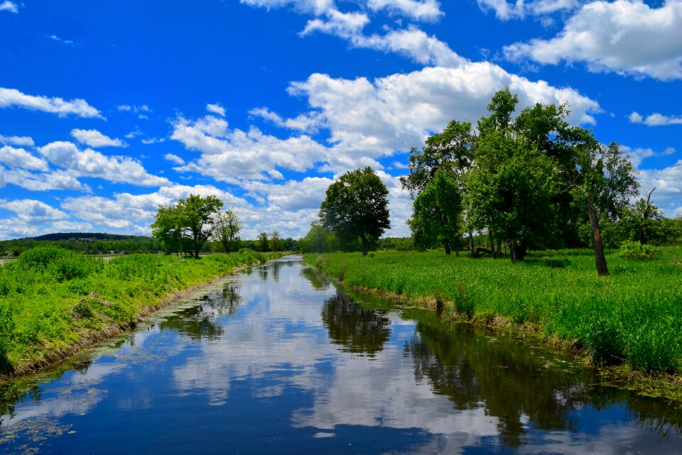 Reflection water blue photo