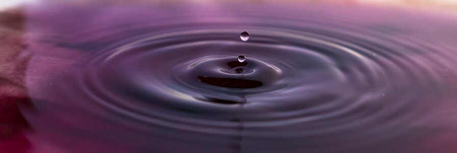 Banner water droplet photography