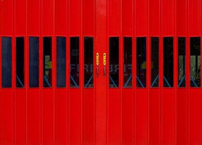 Garage doors red doors red photo