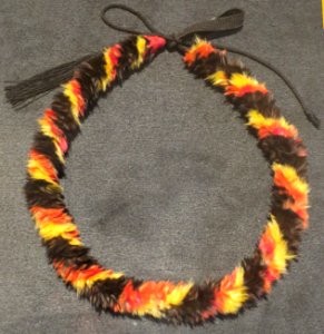 Feathered garland, gift from Queen Emma Bishop, Bishop Museum, Honolulu