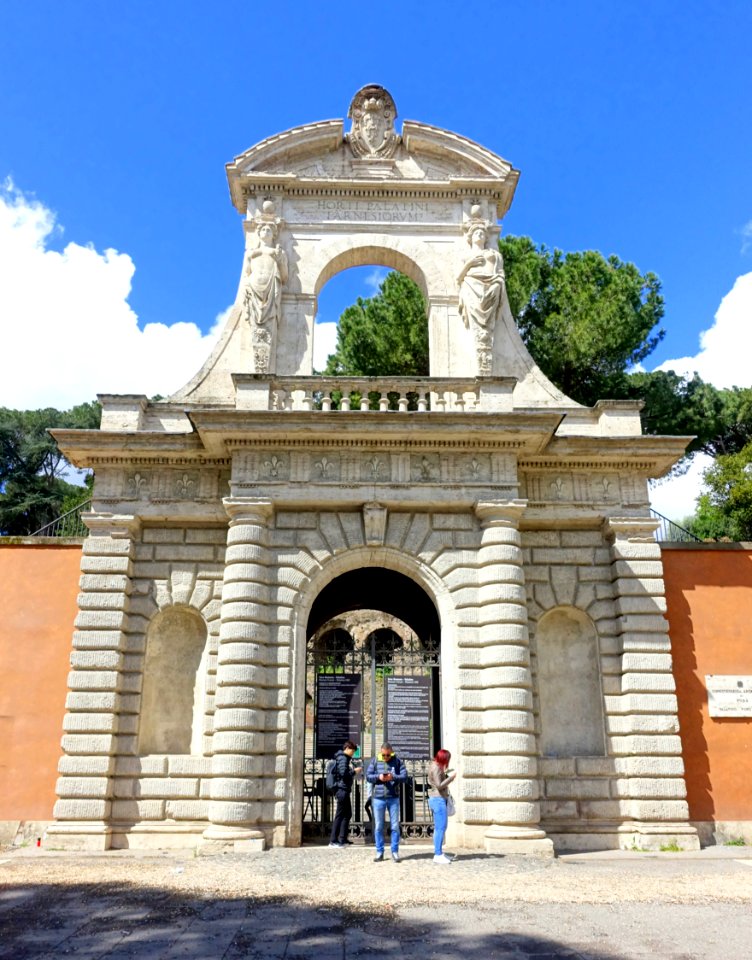 Farnese Gardens entrance - Via di San Gregorio - Rome, Italy - DSC01367