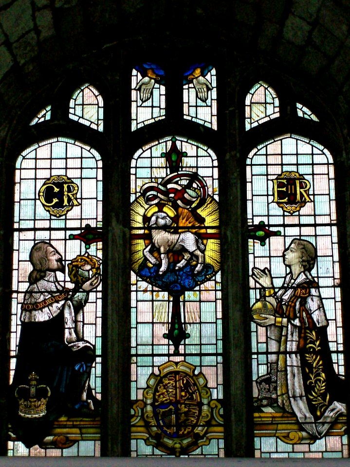 Farningham church, west window