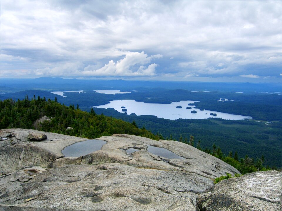 Clouds blue lake mountain lake