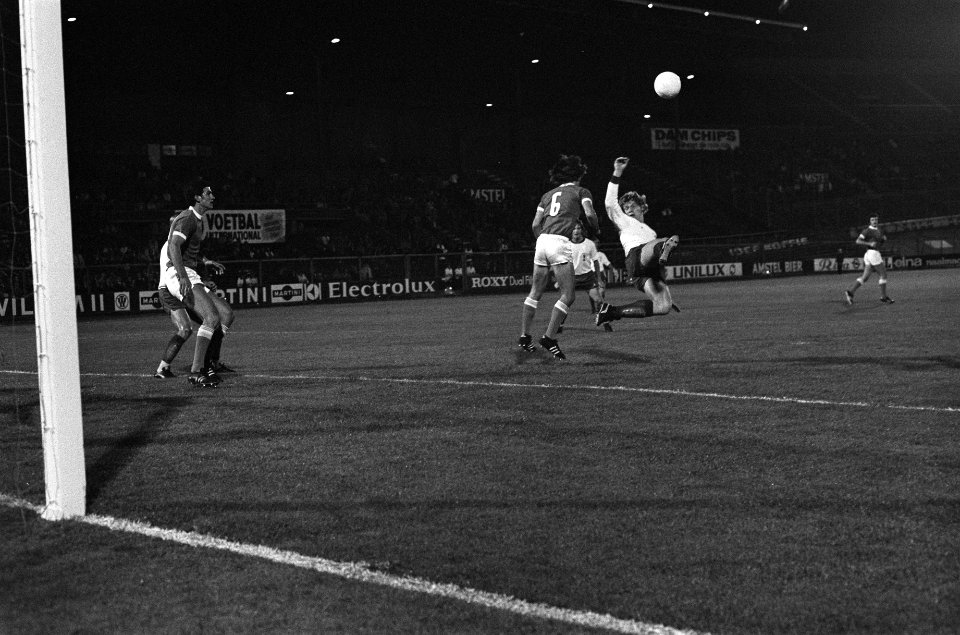FC Amsterdam tegen FC Hiberiaus 5-0, UEFA Cup , spelmomenten (oa acties van Ja, Bestanddeelnr 927-4597