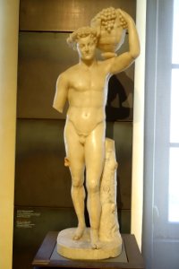 Faun holding a basket of grapes, M.C. inv. 1138, Roman, from the Horti Lamiani, marble - Musei Capitolini - Rome, Italy - DSC05832