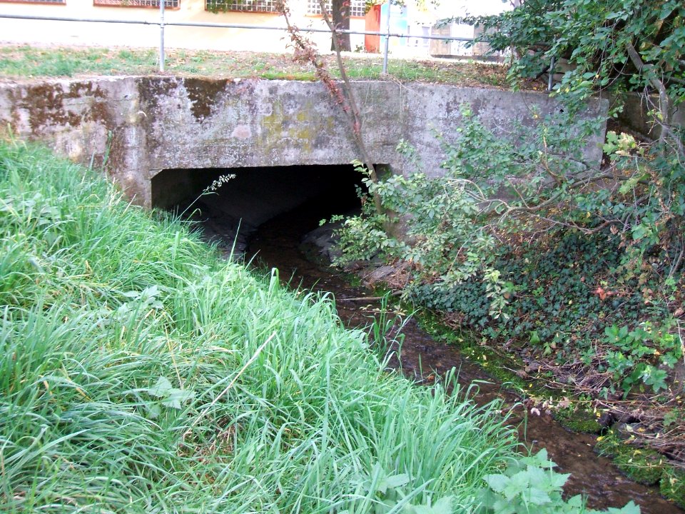 Fauerbach Verrohrung Ankunft Fauerbach