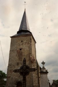 Faty, église fortifiée en 1991