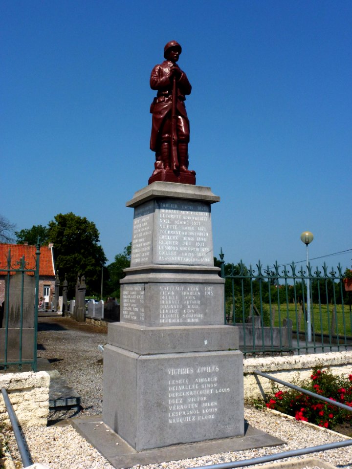 Faumont (Nord, Fr) monument aux morts