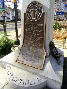 Félix Gatineau memorial, Southbridge, MA - DSC02681