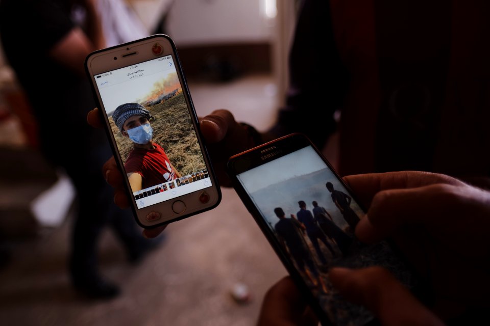 Ezidis showing the fires that ravaged Sinjar region in 2019 in summer 27
