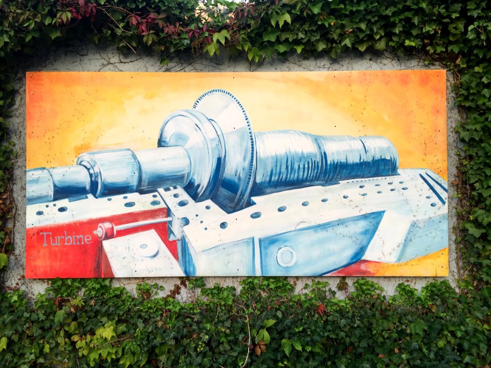 Fabrikstraße Dresden, Wandtafel Turbine