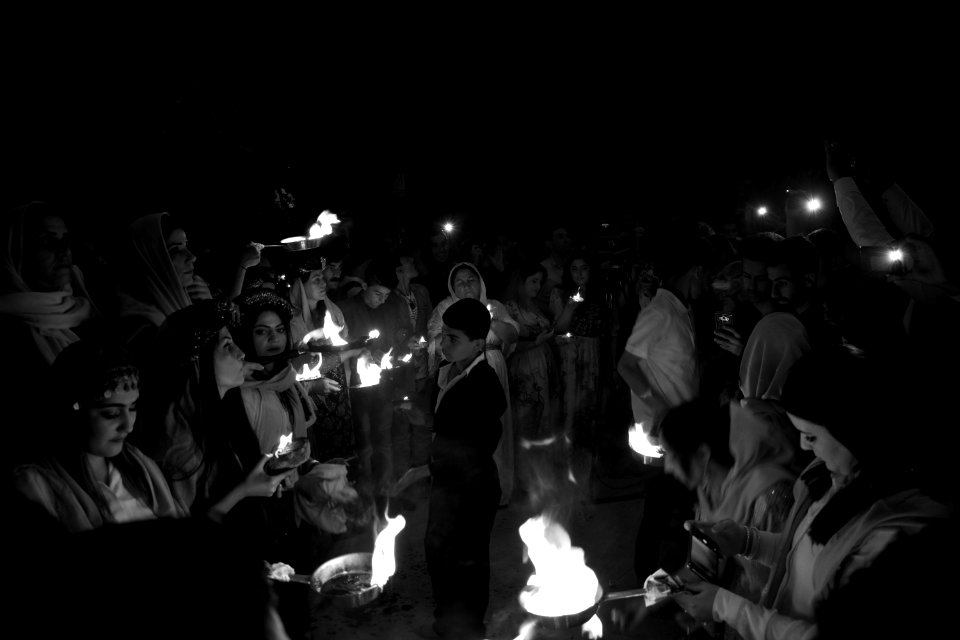 Ezidis celebrating Ezidi New Year in April 2018 at Lalish 04