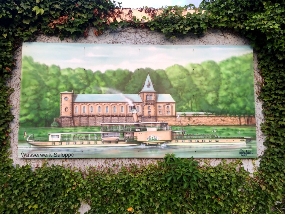 Fabrikstraße Dresden, Wandtafel Wasserwerk Saloppe