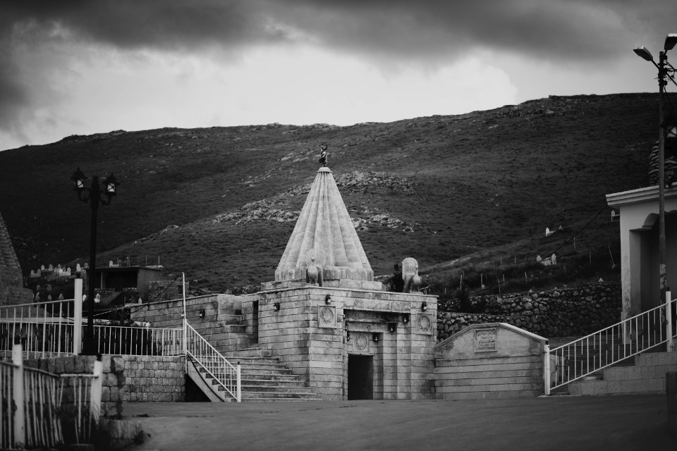Ezidi shrine of Sharaf al-Deen nestled into the Shingal mountains near Sinune village 01