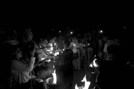 Ezidis celebrating Ezidi New Year in April 2018 at Lalish 02