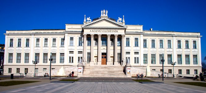 Facade of the Ferenc Móra Museum in Szeged