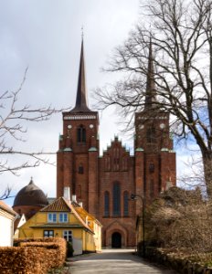 Facade Roskilde cathedral Denmark