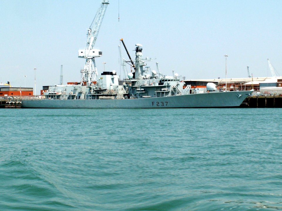 F237 HMS Westminster p2, Portsmouth, UK