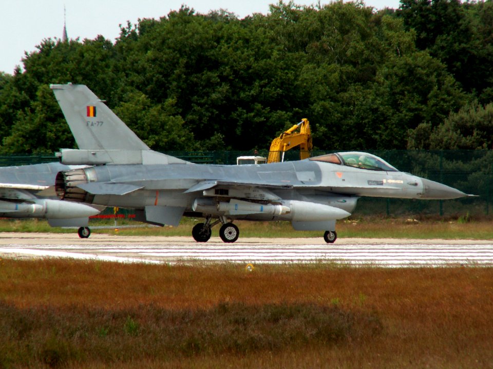 F16 RBAF FA-77 at Kleine Brogel Air Base, Belgium 2005
