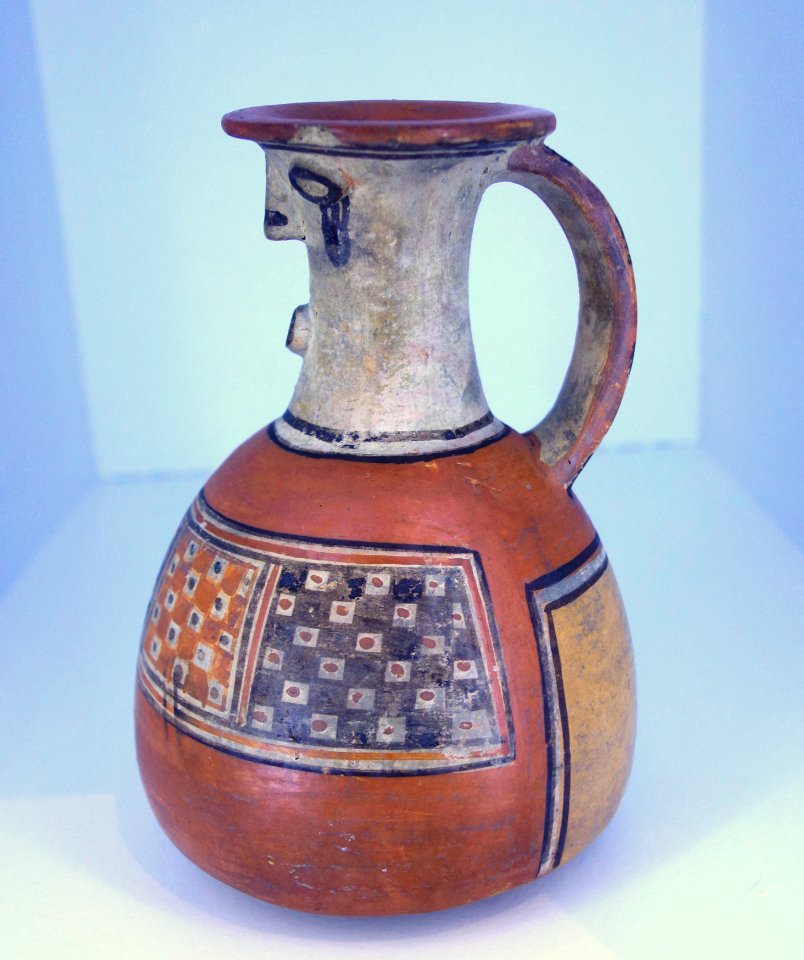 Face Neck Jar, Inca, Ecuador, 1450-1532, ceramic - Brooklyn Museum - Brooklyn, NY - DSC08354