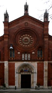Facciata della chiesa di San Marco, Milano, Italia