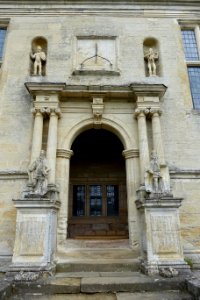 Facade entry - Fountains Hall - North Yorkshire, England - DSC00516