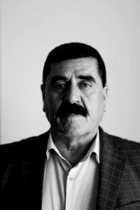 Ezidi Mayor Fahad Hamid of Shingal in summer of 2019 in his office, discussing the fires plaguing the district 08