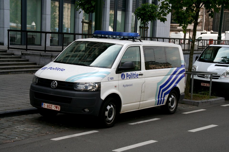 Fête nationale belge à Bruxelles le 21 juillet 2016 06 - Véhicule de la police belge