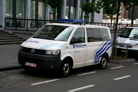 Fête nationale belge à Bruxelles le 21 juillet 2016 06 - Véhicule de la police belge
