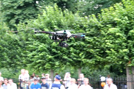 Fête nationale belge à Bruxelles le 21 juillet 2016 - Drone de la police belge - Drone of the belgian police 03