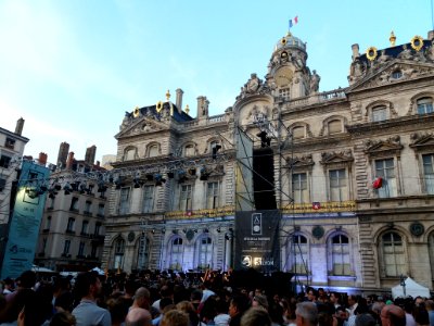 Fête de la musique 2018 à Lyon - Place des Terreaux - Avant le concert photo