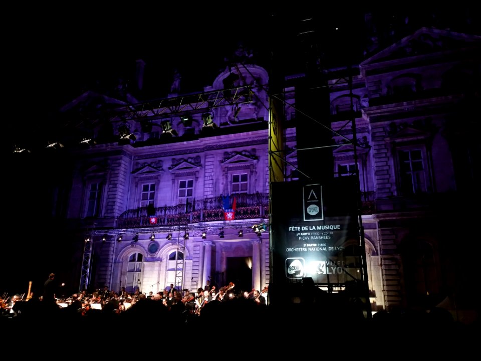 Fête de la musique 2018 à Lyon - Place des Terreaux - Orchestre National de Lyon - Mauve