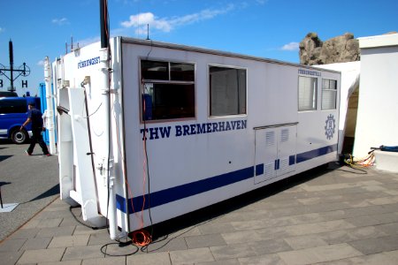 Führungsstelle-Container, Technisches Hilfswerk Bremerhaven, Seestadtfest 2018 in Bremerhaven